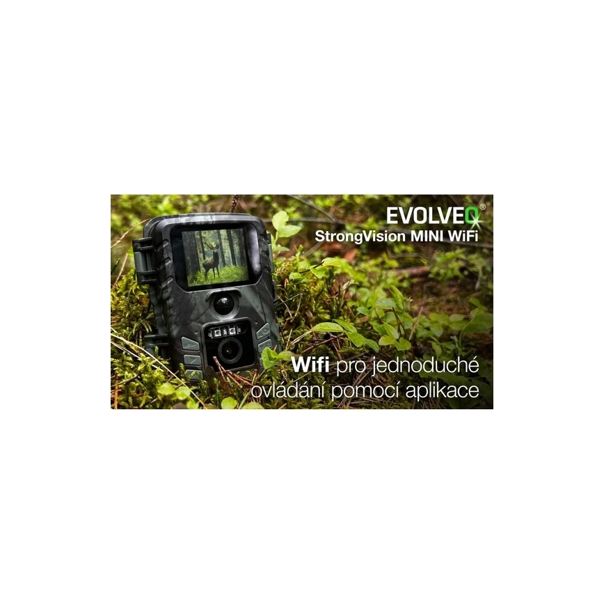 Evolveo - StrongVision MINI Wi-Fi caméra-piège/caméra de sécurité avec application mobile