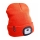Extol - Bonnet avec frontale intégrée et batterie 250 mAh rechargeable par USB, orange néon, taille unique