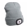 Extol - Bonnet avec lampe frontale intégrée, batterie rechargeable USB 300 mAh, gris, taille unique