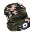Extol - Bonnet avec lampe frontale rechargeable par USB 300 mAh, motif camouflage, taille unique