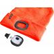 Extol - Chapeau avec lampe frontale et chargeur USB 250 mAh orange fluo taille UNI