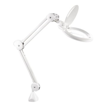 Extol - Lampe de bureau LED dimmable avec loupe LED/10W/230V blanche