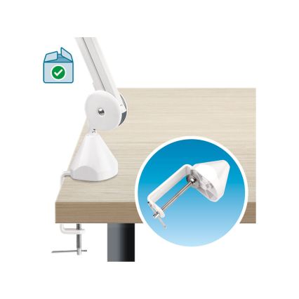Extol - Lampe de bureau LED dimmable avec loupe LED/10W/230V blanche