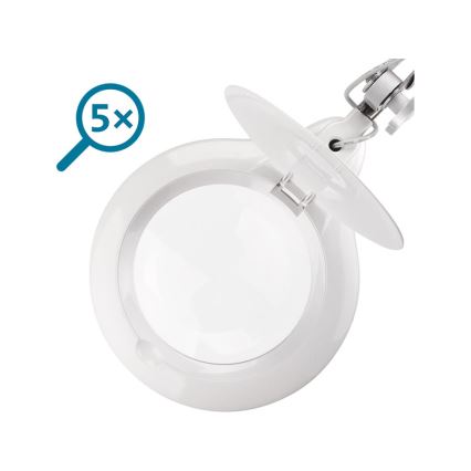 Extol - Lampe de bureau LED dimmable avec loupe LED/10W/230V blanche