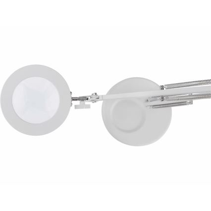 Extol - Lampe de table LED à intensité variable avec loupe LED/8W/5V 2900/4500/7500K blanc