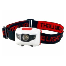 Extol - Lampe frontale LED/1W/3xAAA noire / rouge