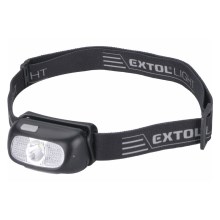 Extol - Lampe frontale LED/5W/1000 mAh/3,7V IPX5 noire