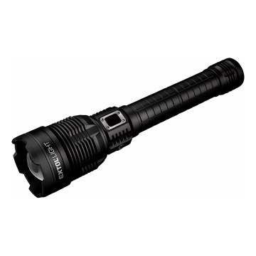 Extol - Lampe torche à intensité variable rechargeable avec une batterie portative LED/60W/10000 mAh 8000 lm IPX4 noir