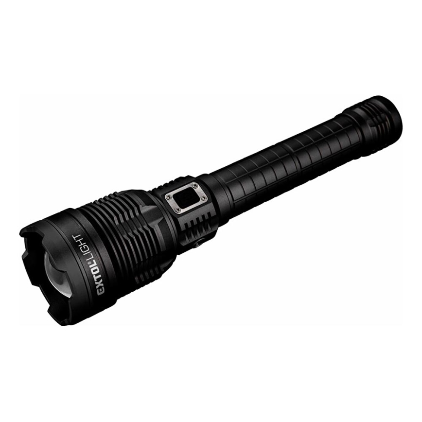 Extol - Lampe torche à intensité variable rechargeable avec une batterie portative LED/60W/10000 mAh 8000 lm IPX4 noir