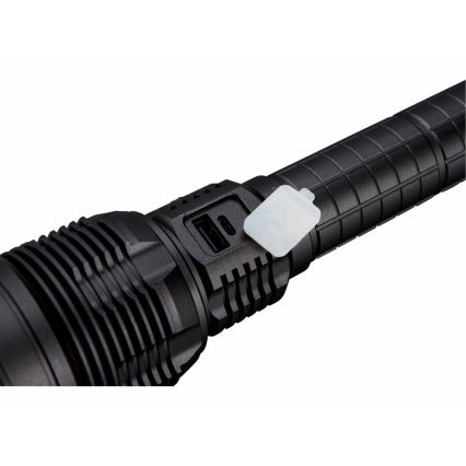 Extol - Lampe torche à intensité variable rechargeable avec une batterie portative LED/60W/10000 mAh 8000 lm IPX4 noir
