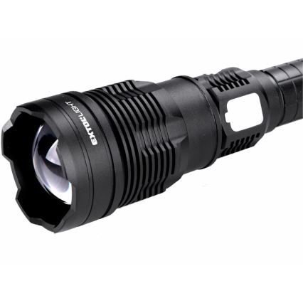 Extol - Lampe torche à intensité variable rechargeable avec une batterie portative LED/60W/10000 mAh 8000 lm IPX4 noir