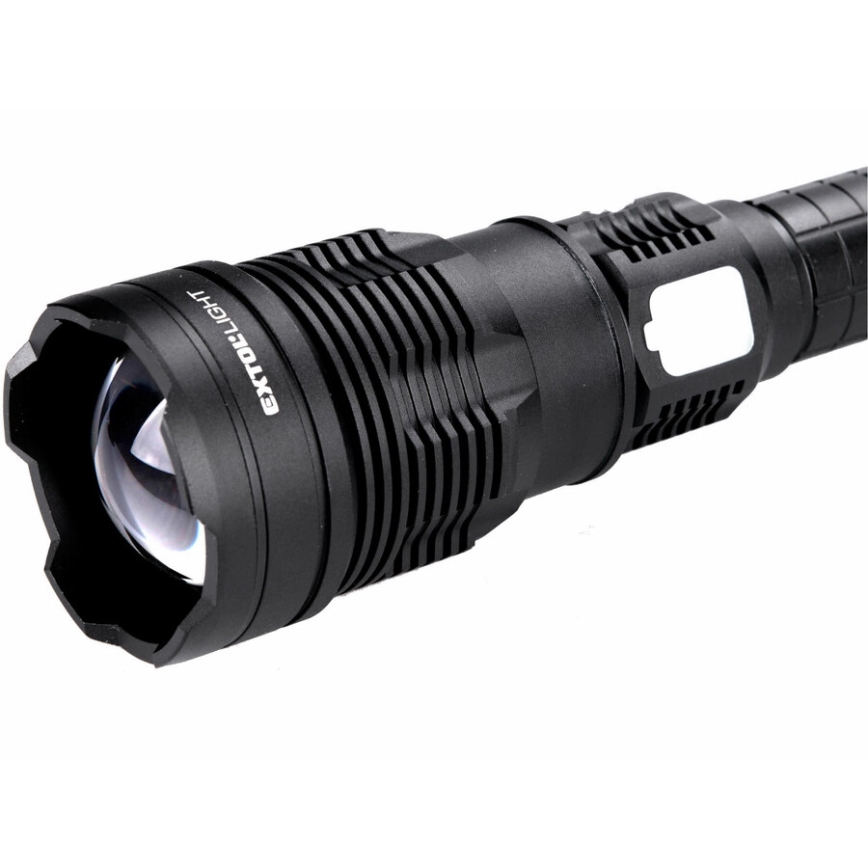 Extol - Lampe torche à intensité variable rechargeable avec une batterie portative LED/60W/10000 mAh 8000 lm IPX4 noir