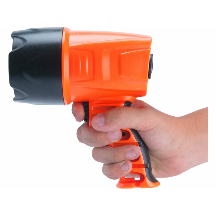Extol - Lampe torche LED/3W/1500 mAh/3,7V IPX4 orange/noire