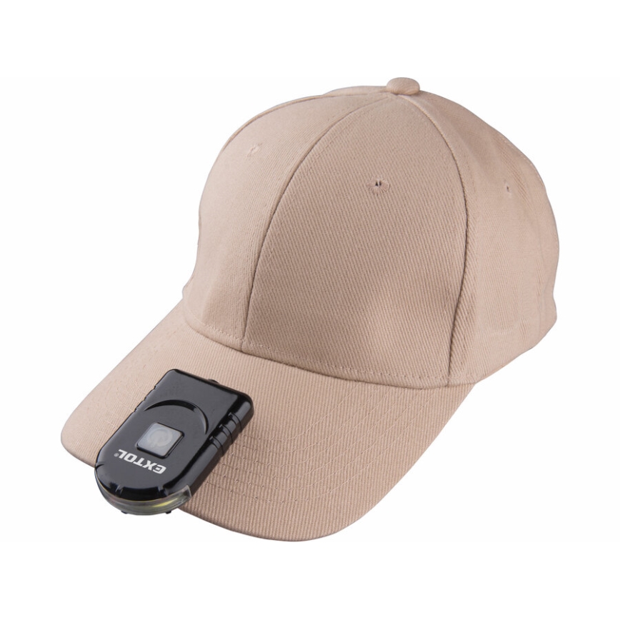 Extol - Lampe torche pour casquette avec pince LED/500 mAh