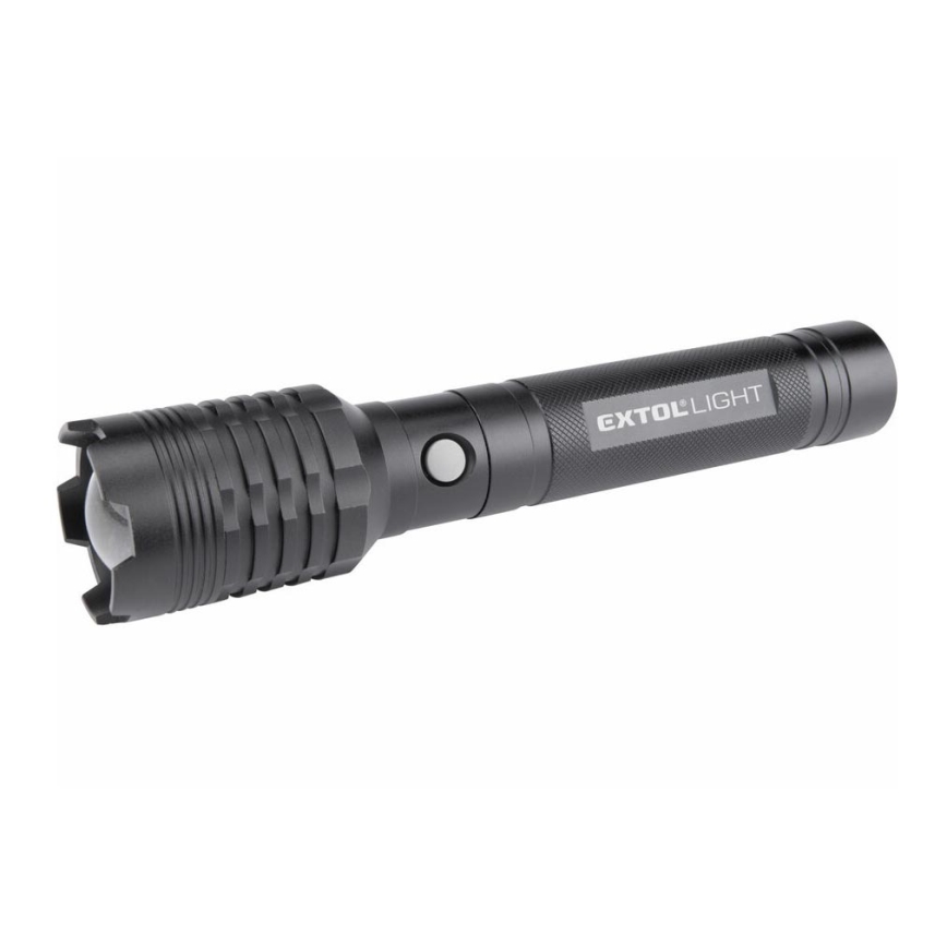 Extol - Lampe torche rechargeable avec batterie portative LED/60W/4000 mAh/5V 4000 lm noir