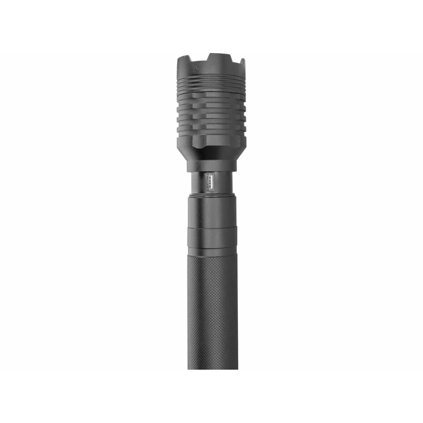 Extol - Lampe torche rechargeable avec batterie portative LED/60W/4000 mAh/5V 4000 lm noir
