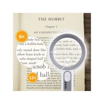 Extol - Loupe rechargeable à éclairage LED dimmable / 650 mAh / blanc/gris