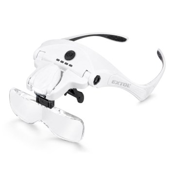Extol - Lunettes rechargeables avec loupe et éclairage LED/300 mAh