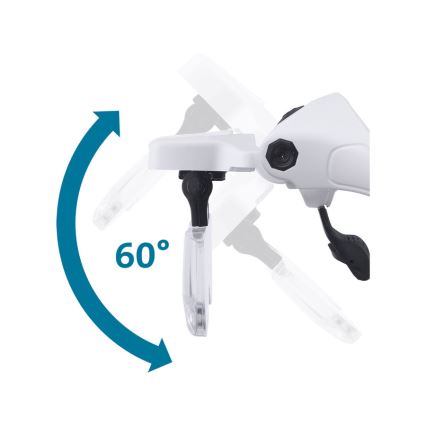 Extol - Lunettes rechargeables avec loupe et éclairage LED/300 mAh