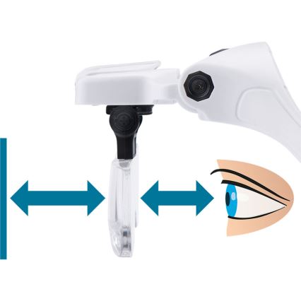 Extol - Lunettes rechargeables avec loupe et éclairage LED/300 mAh
