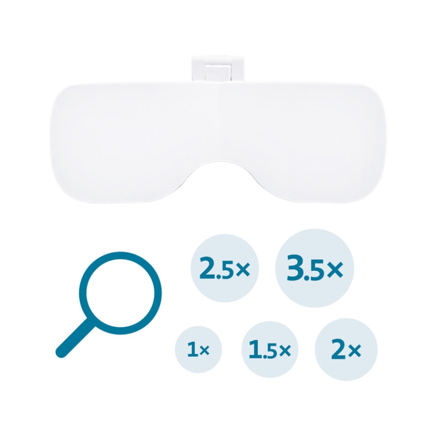 Extol - Lunettes rechargeables avec loupe et éclairage LED/300 mAh