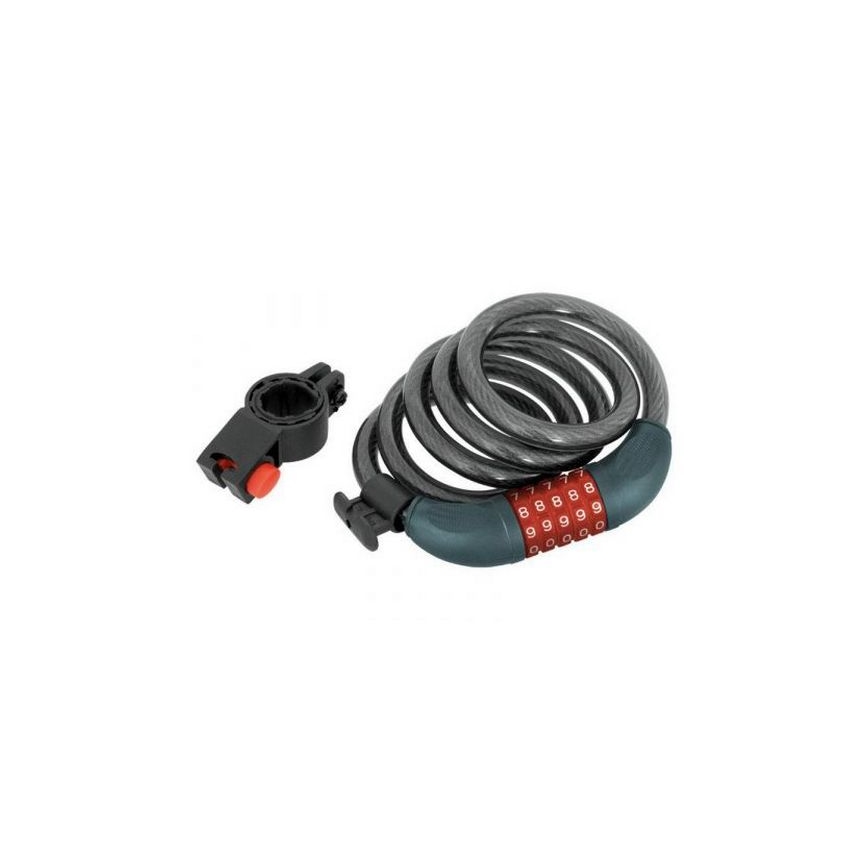 Extol Premium - Antivol pour vélo à câble 12x1200 mm avec code à 5 chiffres