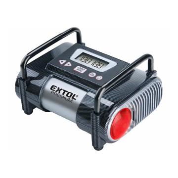Extol Premium - Compresseur de voiture 12V avec écran LCD et lumière