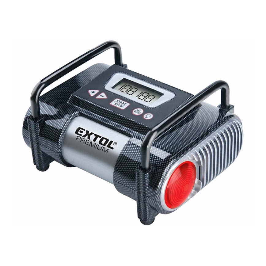 Extol Premium - Compresseur de voiture 12V avec écran LCD et lumière