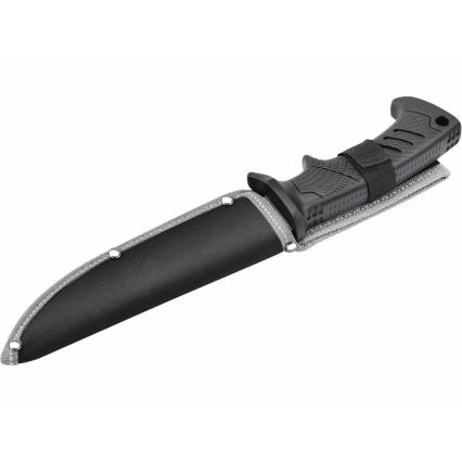 Extol Premium - Couteau de chasse noir/acier inoxydable 14,5 cm