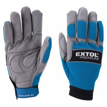 Extol Premium - Gants de travail taille 10" bleu/gris