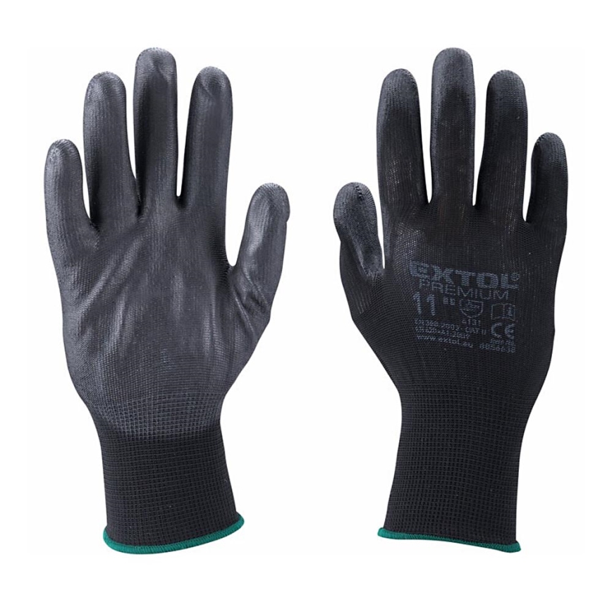 Extol Premium - Gants de travail taille 10" noir