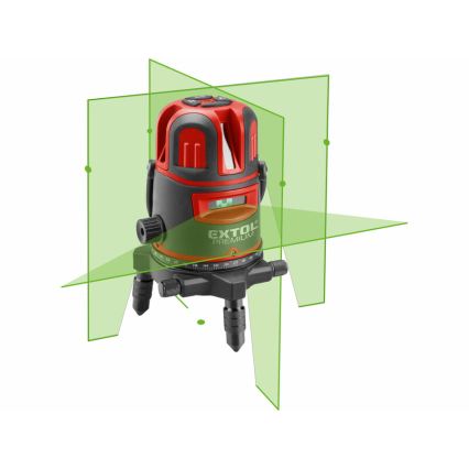 Extol Premium - Laser croisé linéaire auto-nivelant 5V/5200 mAh IP54