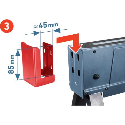 Extol Premium - Tréteau de chantier pliant