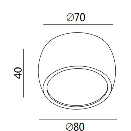 Fabas 3428/71/102 - Spot LED VASTO LED/7W/230V