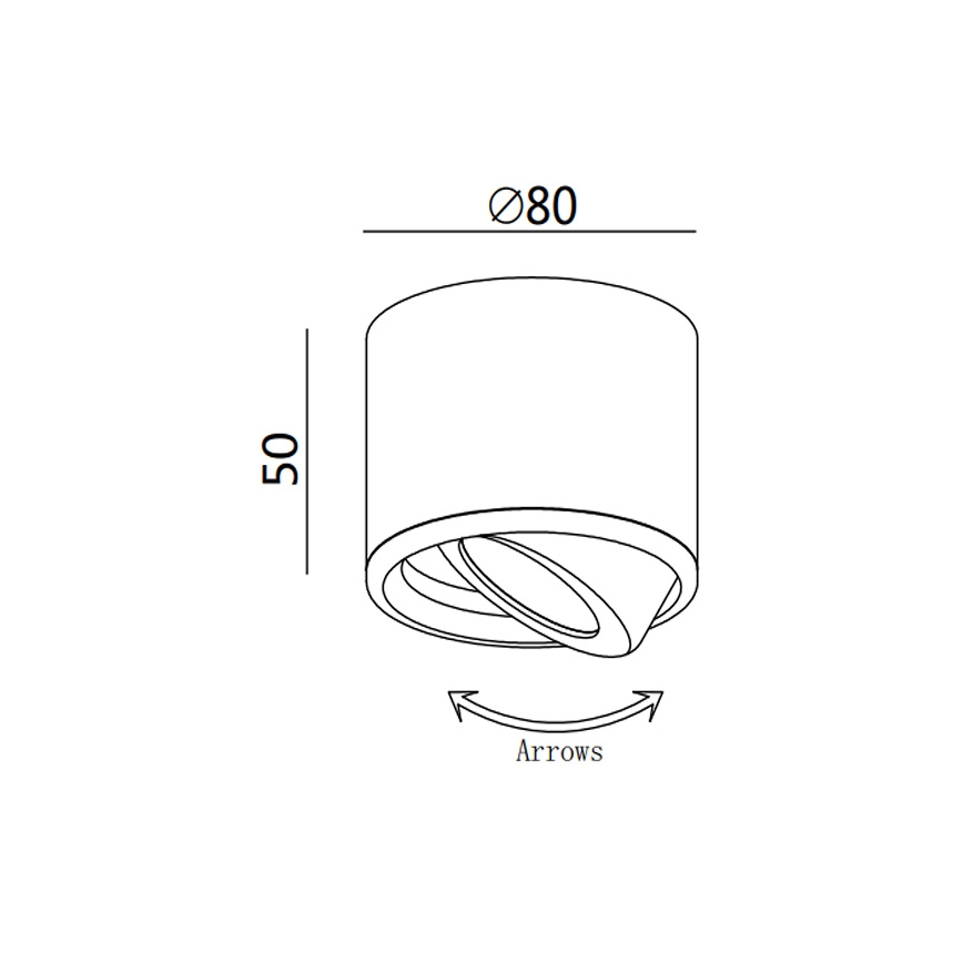 Fabas 3430/71/102 - Spot LED ANZIO LED/6W/230V
