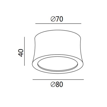 Fabas 3440/71/102 - Spot LED PONZA 1xLED/7W/230V