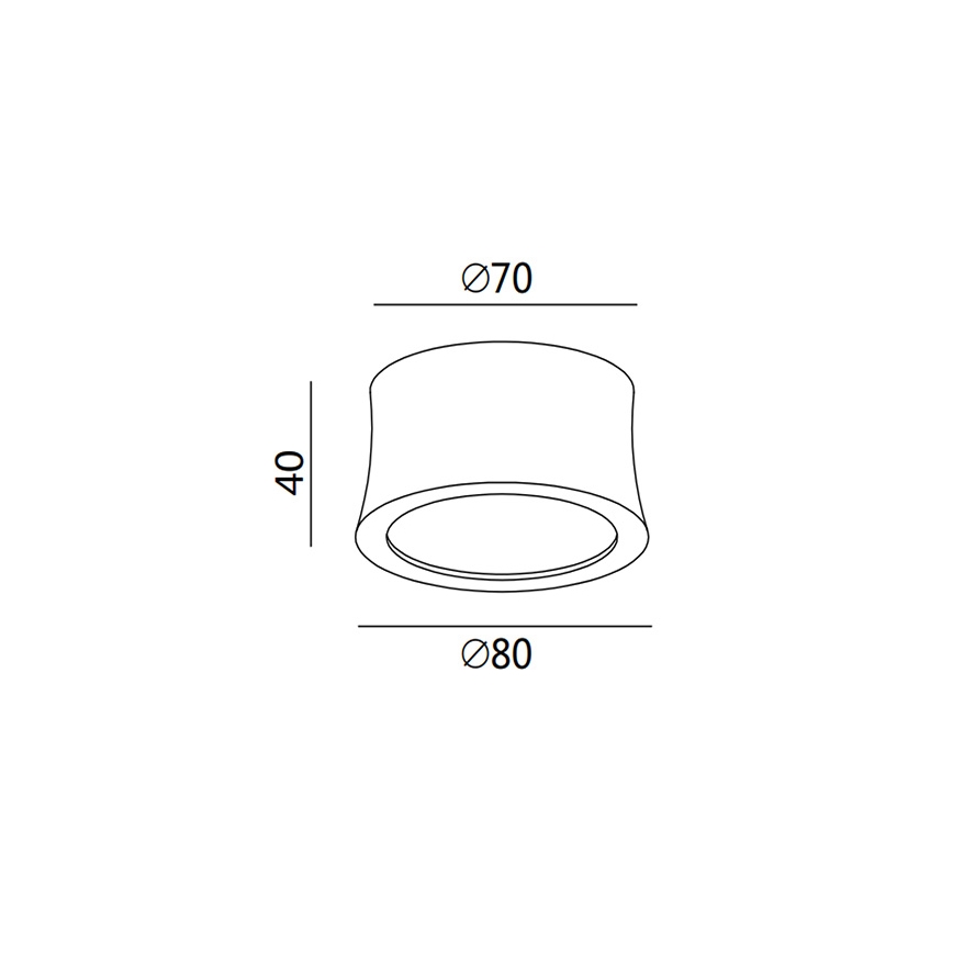 Fabas 3440/71/102 - Spot LED PONZA 1xLED/7W/230V
