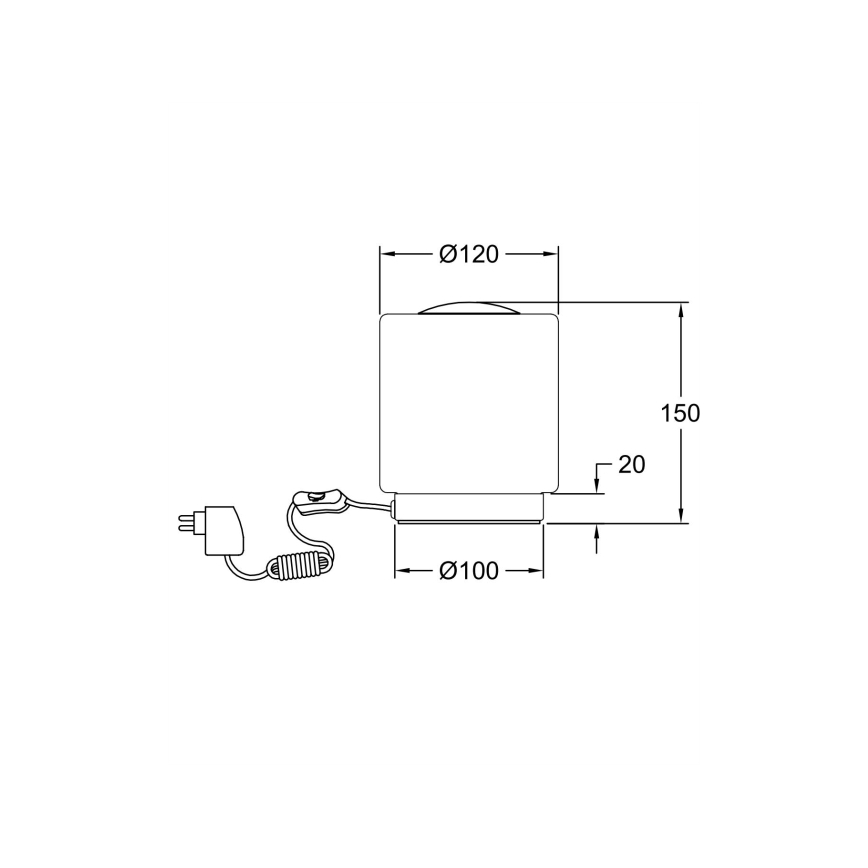Fabas Luce 3257-30-138 - Lampe de table tactile à intensité variable SIMI LED/8W/230V argent