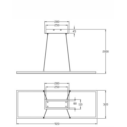 Fabas Luce 3394-43-282 - Suspension filaire à intensité variable LED BARD LED/52W/230V 4000K anthracite