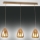 Fabas Luce 3673-48-125 - Suspension filaire BRITTON 3xE27/40W/230V doré