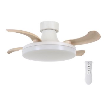 FANAWAY 210664 - Ventilateur de plafond LED à intensité variable ORBIT LED/25W/230V beige/blanc + télécommande