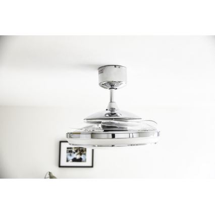 Lucci Air 211036 - Ventilateur de plafond LED FANAWAY EVO1 LED/40W/230V chrome