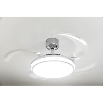 Lucci Air 211036 - Ventilateur de plafond LED FANAWAY EVO1 LED/40W/230V chrome