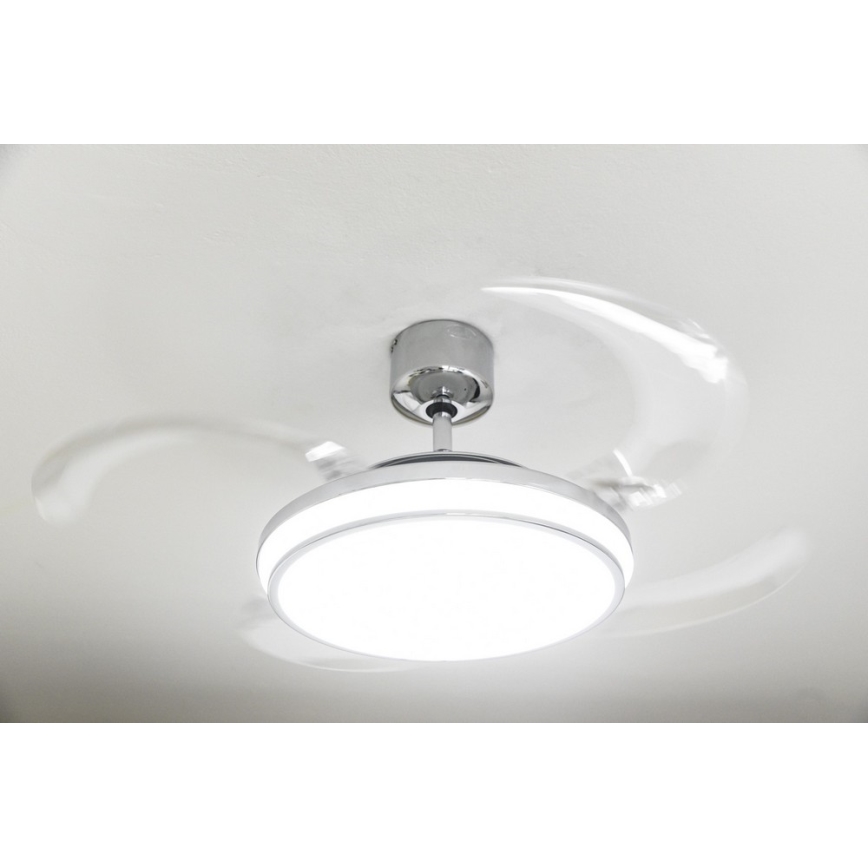 Lucci Air 211036 - Ventilateur de plafond LED FANAWAY EVO1 LED/40W/230V chrome