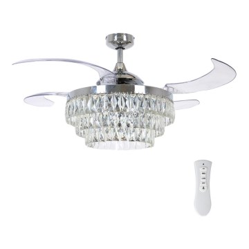 FANAWAY 212923 - Ventilateur de plafond VEIL 6xE14/4,5W/230V chrome brillant + Télécommande