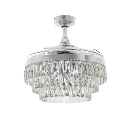 FANAWAY 212923 - Ventilateur de plafond VEIL 6xE14/4,5W/230V chrome brillant + Télécommande
