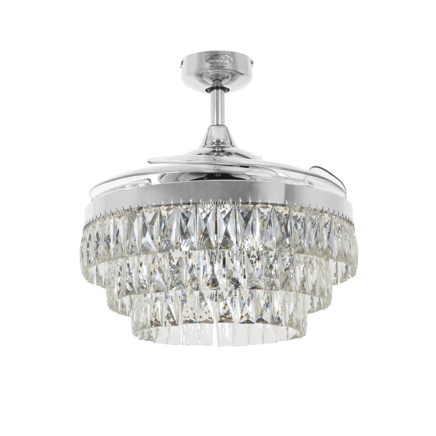FANAWAY 212923 - Ventilateur de plafond VEIL 6xE14/4,5W/230V chrome brillant + Télécommande