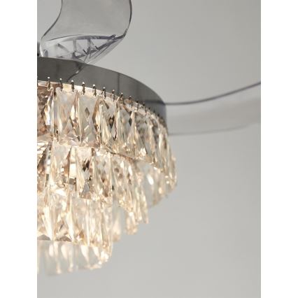 FANAWAY 212923 - Ventilateur de plafond VEIL 6xE14/4,5W/230V chrome brillant + Télécommande