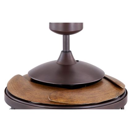 FANAWAY 212925 - Ventilateur de plafond LED CLASSIC 3xE27/4W/230V marron + Télécommande