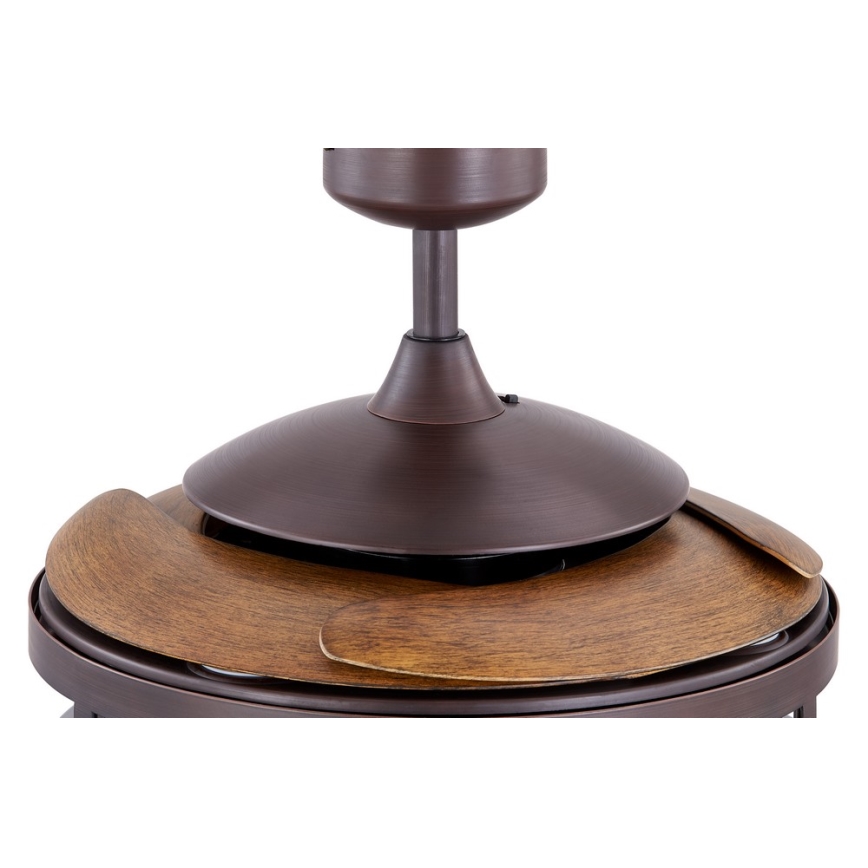 FANAWAY 212925 - Ventilateur de plafond LED CLASSIC 3xE27/4W/230V marron + Télécommande